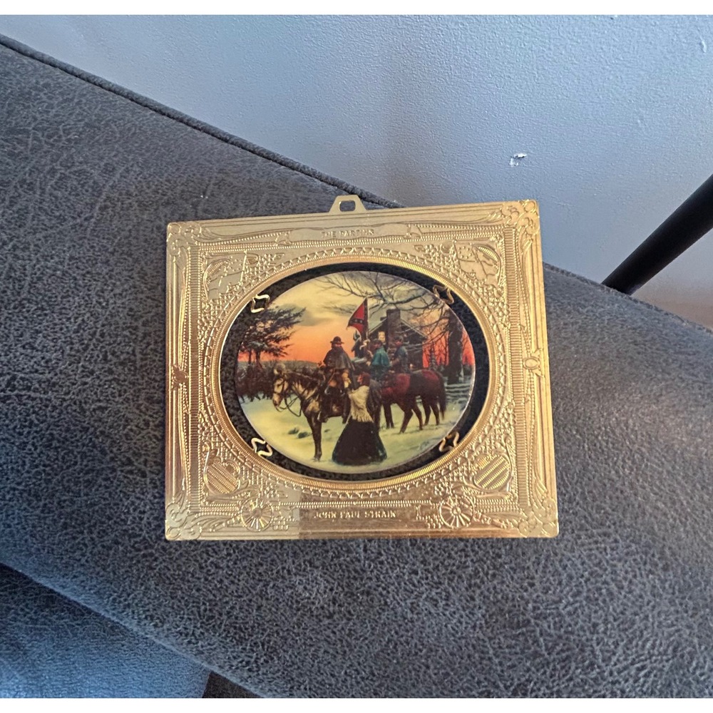 John Paul Strain The Parting 2000 Limited Edition Ornament 304/750 Civil War Art